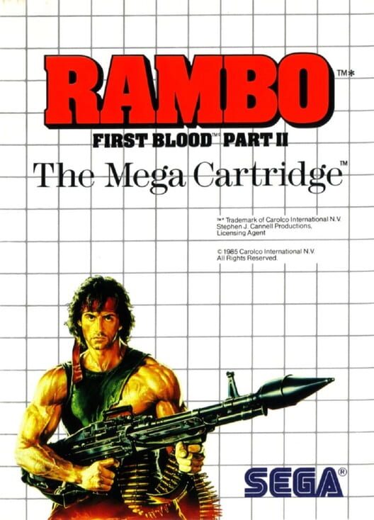 Rambo: First Blood Part II | Sega Master System Games | RetroSegaKopen.nl