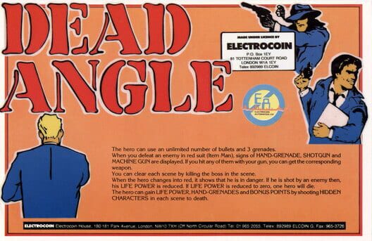 Dead Angle - Sega Master System Games