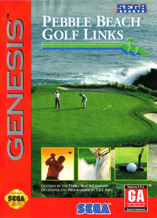 True Golf Classics: Pebble Beach Golf Links | Sega Mega Drive Games | RetroSegaKopen.nl