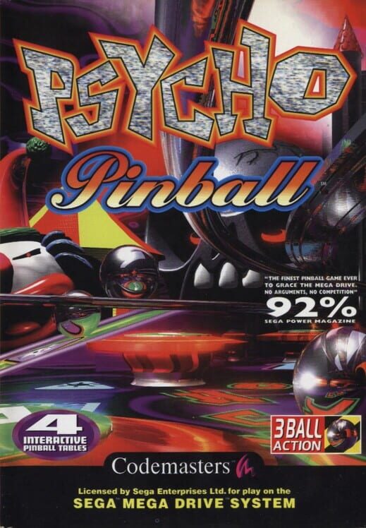 Psycho Pinball | Sega Mega Drive Games | RetroSegaKopen.nl