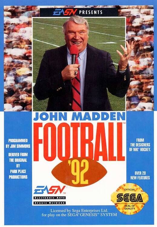 John Madden Football '92 - Sega Mega Drive Games