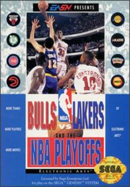 Bulls vs Lakers and the NBA Playoffs - Sega Mega Drive Games