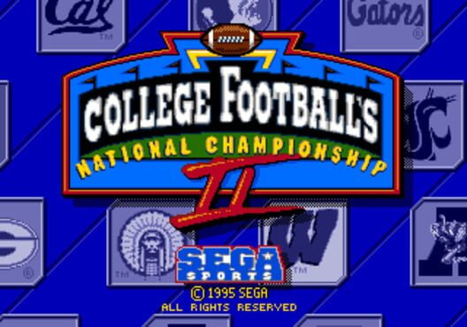 College Football's National Championship II - Sega Mega Drive Games