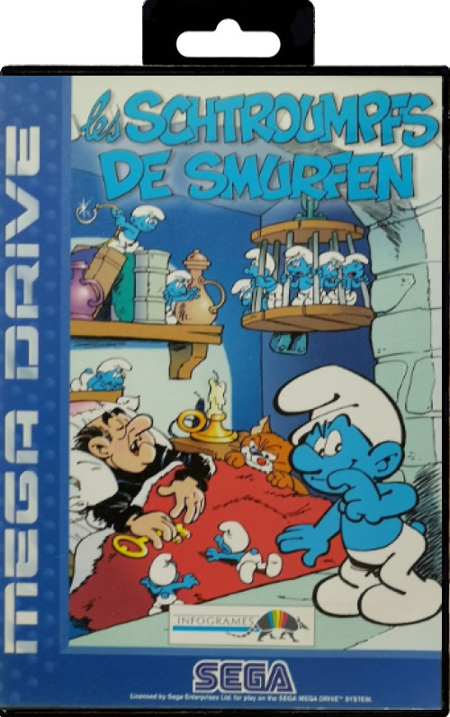 Les Schtroumps de smurfen - Sega Mega Drive Games