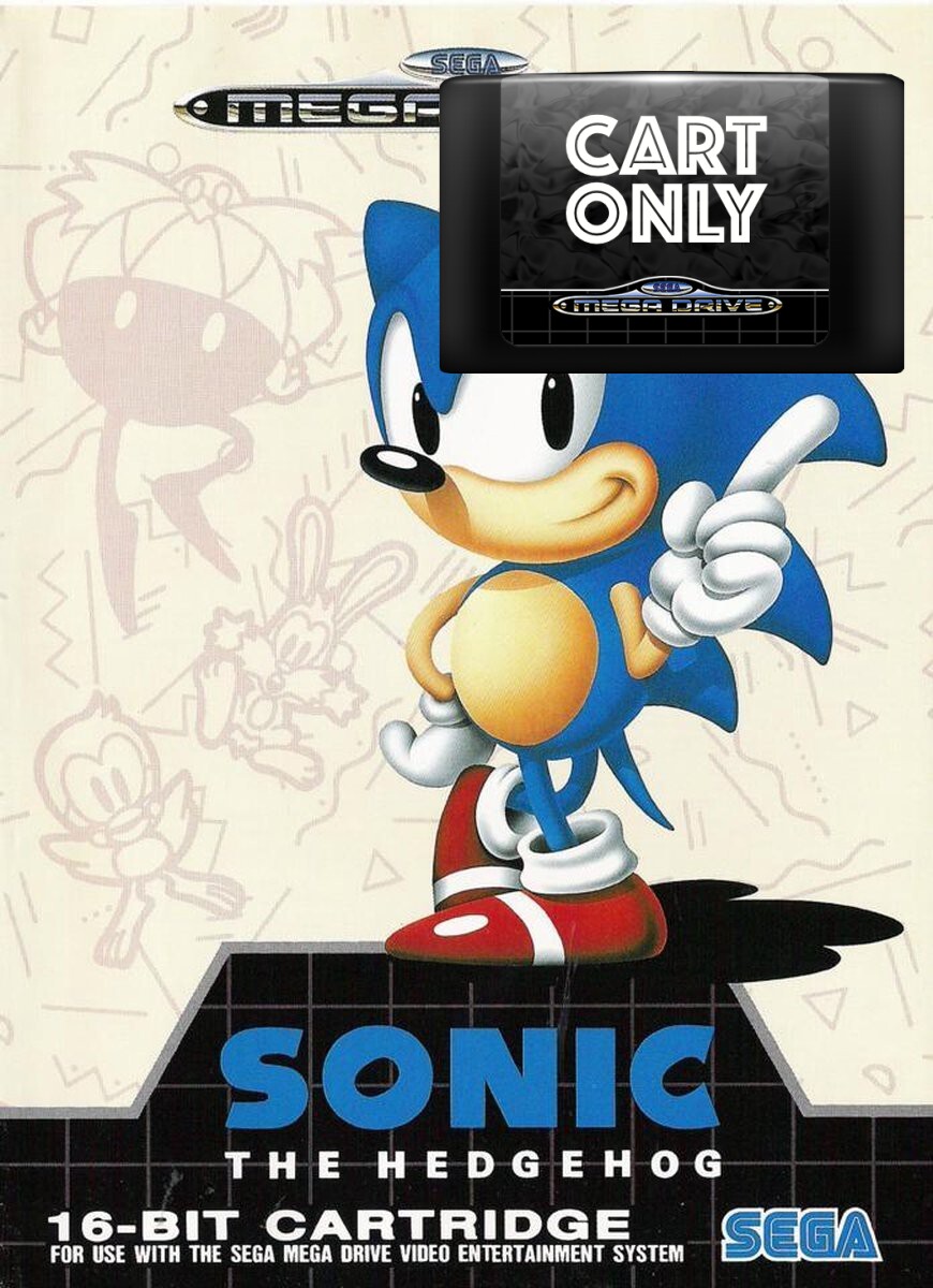 Sonic the Hedgehog - Cart Only - Sega Mega Drive Games