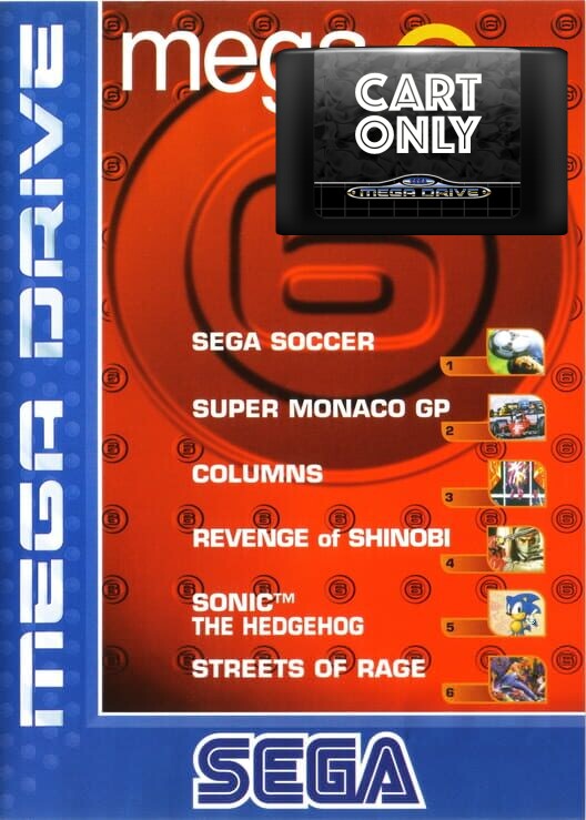 Mega Games 6 Vol. 3 - Cart Only - Sega Mega Drive Games
