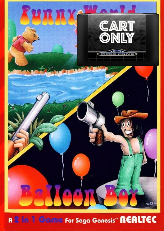 Funny World & Balloon Boy - Cart Only - Sega Mega Drive Games