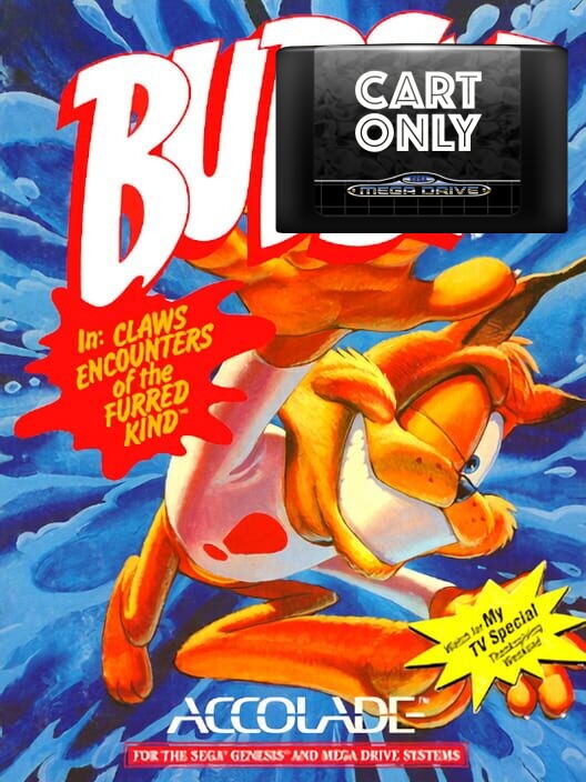 Bubsy in Claws Encounters of the Furred Kind - Cart Only - Sega Mega Drive Games