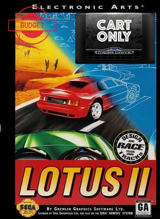 Lotus II - Cart Only - Budget - Sega Mega Drive Games