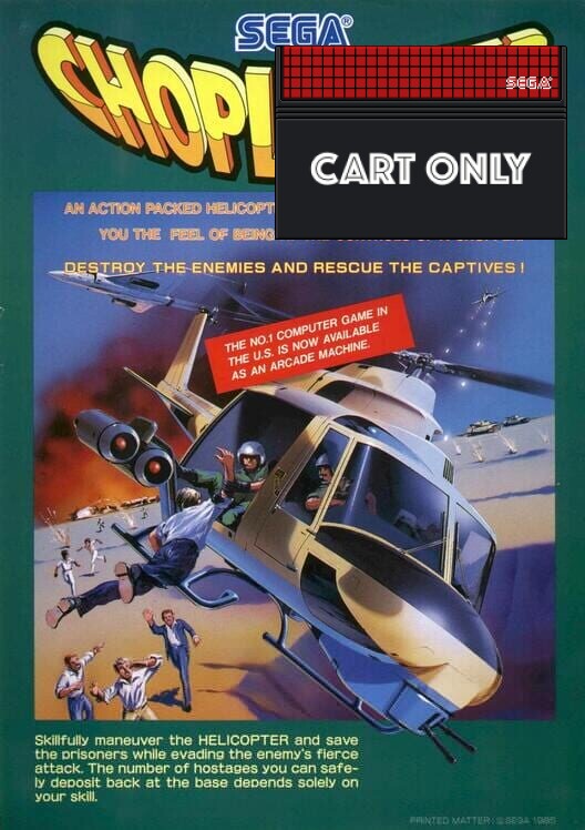 Choplifter - Cart Only - Sega Master System Games