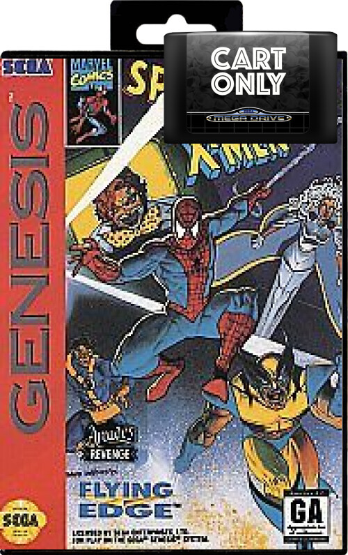 Spider-man + X-man (NTSC) - Cart Only - Sega Mega Drive Games
